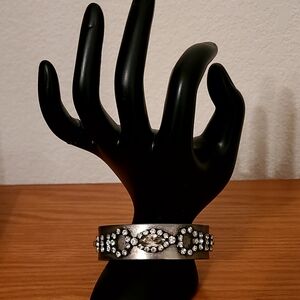 DANNIJO Silver Bracelet with Crystal Embellishments